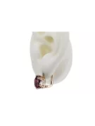 Σκουλαρίκια Vintage Style Ruby Original Vintage προϊόν ροζ χρυσό 14k vec016r